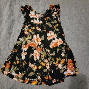 American Eagle xs floral blouse swing tunic tank top